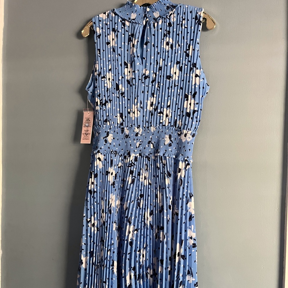 COPY - NANETTE LEPORE DRESS SIZE 12 COLOR BLUE /BLACK and CREAM BNWT